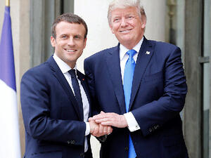 ماكرون وترامب يسعيان إلى تخفيف حدة الخلافات بينهما
