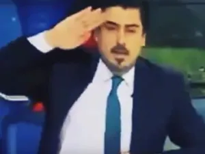 مذيع عراقي يؤدي التحية العسكرية على الهواء للسفير السعودي - يوتيوب
