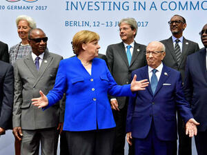 German Chancellor Angela Merkel and other leaders pose for a picture during the two-day G20-Africa partnership investment conference in Berlin on June 12, 2017. (John Macdougall/ AFP)  German Chancellor Angela Merkel and other leaders pose for a picture during the two-day G20-Africa partnership investment conference in Berlin on June 12, 2017. (John Macdougall/ AFP)