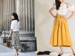 من الضروري أن تمتلك كل سيدة وفتاة قطعة من التنورة الميدي 