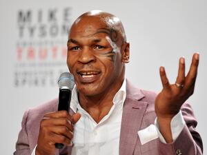 Tyson will reveal more details at an international press conference at the Burj Khalifa, Dubai, on May 4. (AFP/Stan Honda)