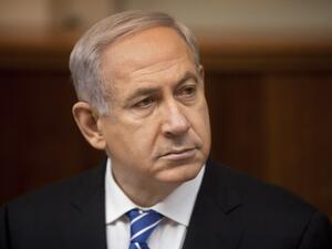 Israeli Prime Minister Binyamin Netanyahu attends the weekly cabinet meeting in his Jerusalem office, on March 10, 2013. (AFP PHOTO POOL SEBASTIAN SCHEINER)