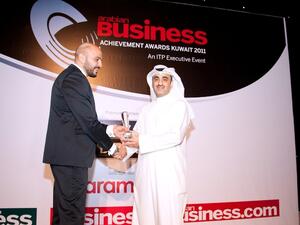 Abdulla Al-Tuwaijri, NBK Deputy General Manager receiving the award at a special ceremony