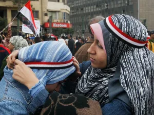 Women bring the chants and song and maternal care to the crowds 