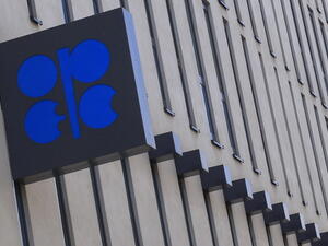 The logo of the Organization of the Petroleum Exporting Countries (OPEC) is seen at the headquarters building in Vienna on April 4, 2013 (ALEXANDER KLEIN/AFP/Getty Images) 