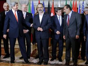 US, EU and Arab officials meeting in Rome as the Friends of Syria Group [AFP]