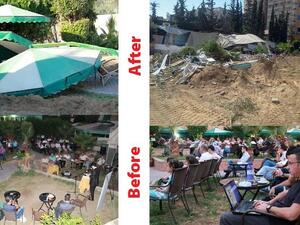 Before and after: The Al-Etehad Gallery in Gaza