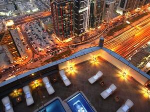 Aerial view of the Hotel's swimming pool