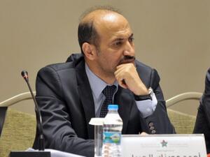 Ahmad Jarba, head of the biggest Syrian opposition coalition, announced Sunday his group is ready to begin diplomatic discussions with the Syrian government over the future of Syria in Geneva. (AFP)