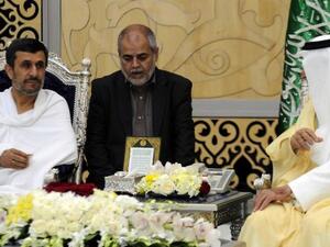 Ahmadinejad and King Abdullah meet