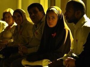 Tunisian actress Hend Sabry in one of the scenes of the film, "Asmaa". (Image courtesy of "elcinema.com")