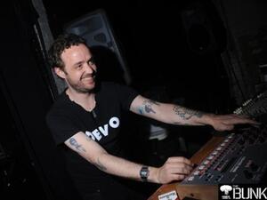 Bruno Pronsato hits the decks (picture courtesy of Infernal Techno).