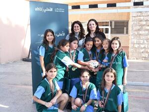 The school's basketball little league team