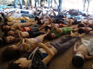 Chemical weapon attacks in August 2013 left scores of civilians dead and prompted Washington to call for air strikes against Syria (File Archive/AFP)