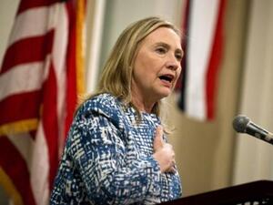 Hillary Clinton in Alexandria Sunday 15