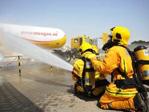 Emirates gas fire drill