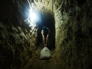 Gaza has been under an Israeli blockade for years, forcing Palestinians in the territory to dig tunnels to obtain supplies covertly from other countries such as Egypt. However, the tunnels have been targeted by Egyptian authorities, causing many of them to shut down (File Archive/AFP)