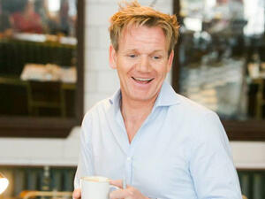 Chef Gordon Ramsay can land in your kitchen any time you like with a newly-invented hologram system. (Image: Facebook)