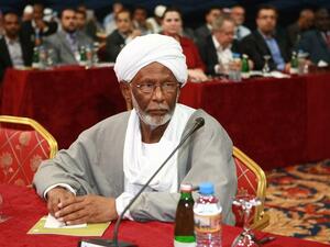 Hassan Turabi: Islamist Conference 2012, Doha. Photo, courtesy of Arab Center for Research and Policy Studies