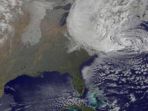 The view from above: Hurricane Sandy's path