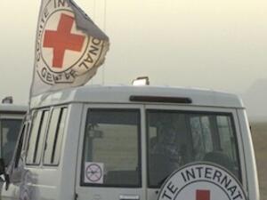 Seven workers with the Red Cross were kidnapped by gunmen in Idlib province, northern Syria, on Sunday. (AFP/Getty)