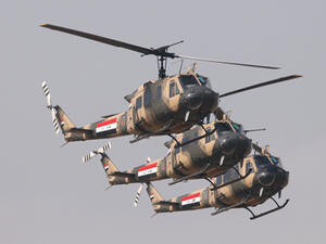 Baghdad is particularly interested in obtaining more helicopters from Russia in order to target rebels conducting attacks across the Iraq (Saad Shalash/Reuters)
