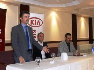 Kia Jordan’s Marketing Manager Mohammad Omar and the tournament’s General Supervisor Shamel Daghestani during the press conference