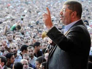 Egyptian President Morsi when things were looking brighter in Egypt.