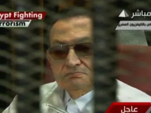 Mubarak and his co-defendants were found guilty in June 2012 and sentenced to life imprisonment. The initial verdict was appealed successfully and a retrial began in April 2013. (AFP/File) 