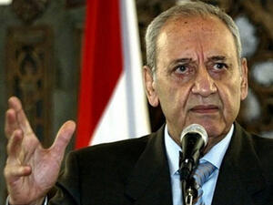 Nabih Berri, the speaker of the Lebanese parliament, said Wednesday that the suicide bombers who attacked the Iranian embassy in Beirut were from the same group that tried to assassinate him. (Image courtesy of SaidaOnline)
