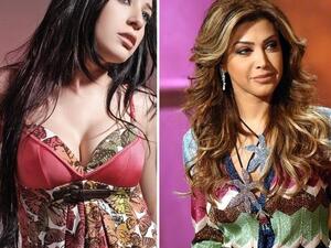 Sandy (left) and Nawal al Zoghbi