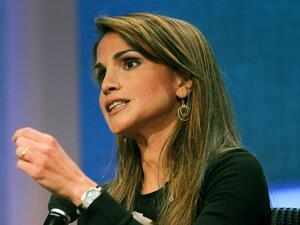 Queen Rania gives Arabs fighting for freedoms and light from dark oppression a torch of hope, as a celebrated world figure- who Tweets and radiates hope on the world stage.