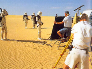 A previous Stars Wars being filmed in Tunisia.