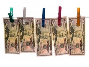 That dollar bill will have to dry out later.