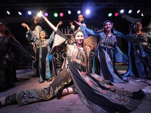 A performance by Taybeh folklore dance group during Taybeh festival in Palestine (Photo: Eloïse Bollack)
