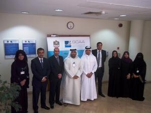 The delegation during their visit to GCAA