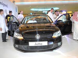 Top excutives of VW Saudi Arabia posing with the new Jetta