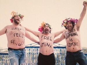FEMEN impersonators. (Photo courtesy of Al-Akhbar and ST McNeil)
