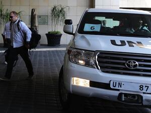 The UN-OPCW mission visited Syria's chemical weapon facilities in late 2013 (File Archive/AFP)