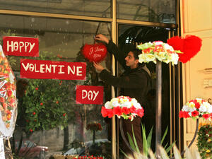 Even Israeli apartheid will not put a damper on Valentine's Day in Palestine. 