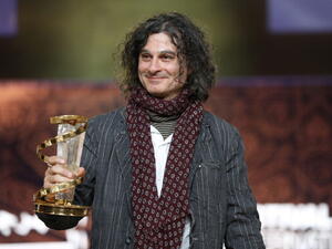 Ziad Doueiri  receives an award for a film that has been banned from his own homeland Lebanon.