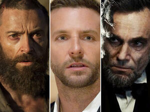 Some of this year's Leading Male Actor nominees look like they're straight from the caves of Afghanistan. (image courtesy of www.hindustantimes.com )