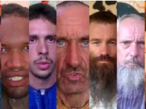 Screenshots of the hostages faces. (AFP/ANI)