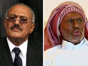 الرئيس اليمني علي عبد الله صالح كما بدا في كلمته الخميس مقارنته بما كان عليه قبل الاصابة