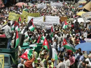 تظاهرة في عمان للمطالبة بتعديلات دستورية في 29 تموز/يوليو