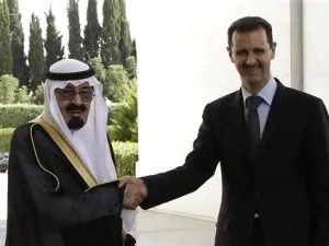 الاسد العائد من قمة مع العاهل السعودي 