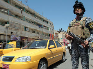 A roadside bomb explosion killed three people Saturday at a checkpoint in Youssifiyah (Courtesy of CNN)