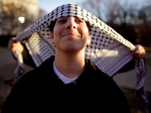 Joudeh Hirbawi's keffiyeh-making factory in the West Bank was Arafat's head-scarf-manufacture of choice and popular 
outlet for the international symbol of the Palestinian people and their cause.