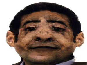 صورة الانتحاري المفترض بعد الترميم 