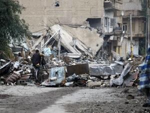 Infighting between rebel groups have left many northern areas in shambles (Ahmad Aboud/AFP)